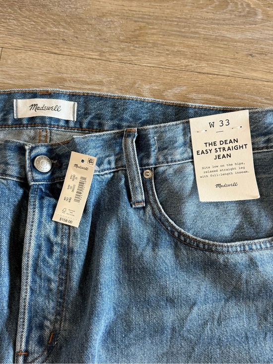 Madewell Denim - Madewell The Dean Easy Straight Jeans 33 Brand New